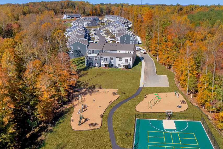 neighborhood rendering of brookhill townhomes