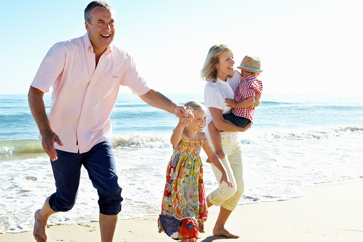 Spend time with family at one of the many beaches close by