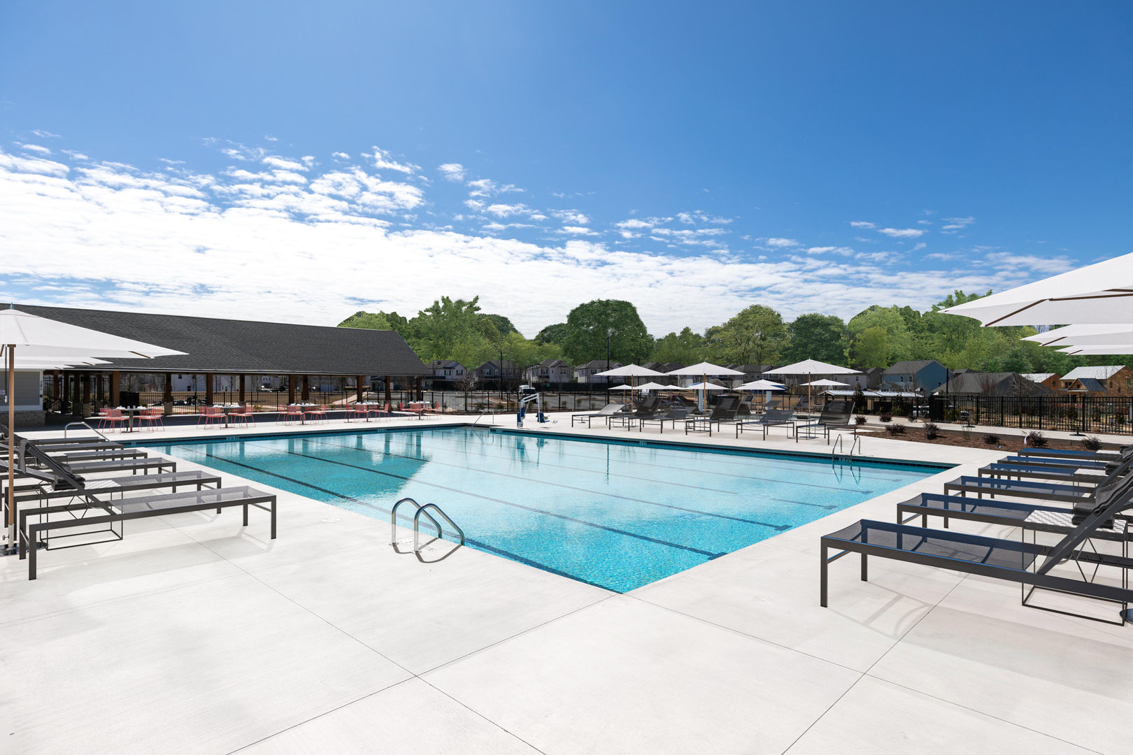 pool and cabana