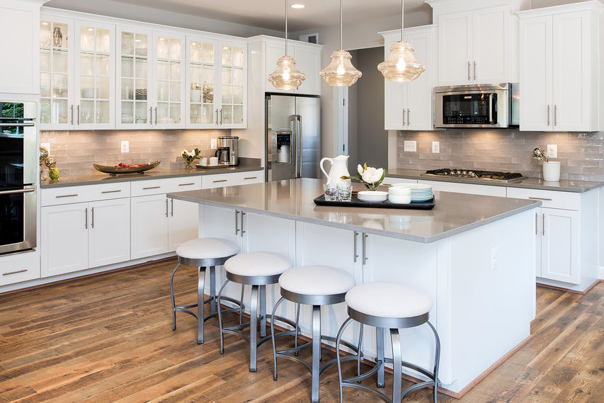 spacious gourmet kitchen with modern finishes