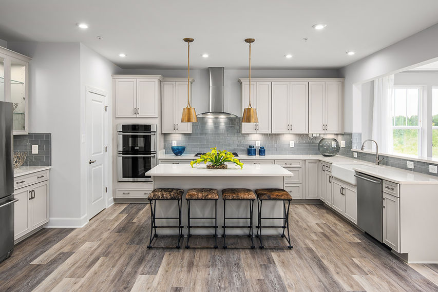 upgraded kitchen with ample natural light