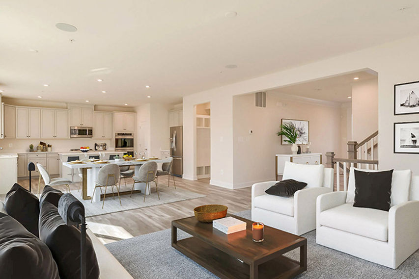 upgraded kitchen with ample natural light