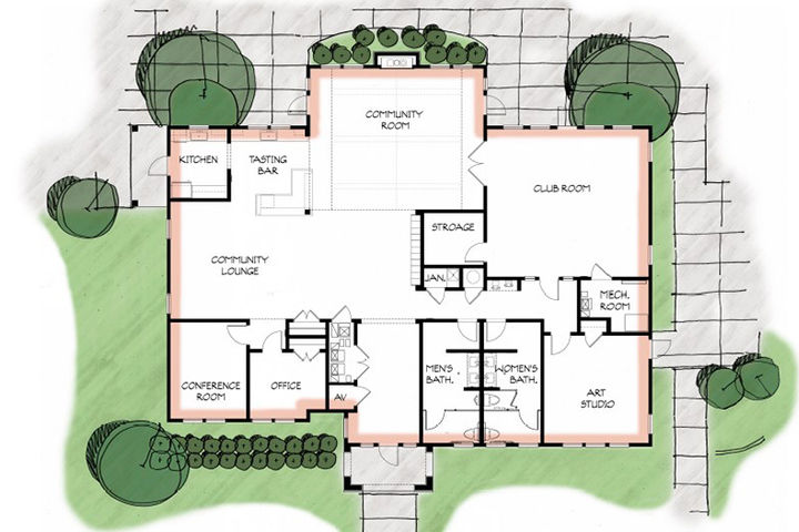 Neighborhood Clubhouse Floor Plan