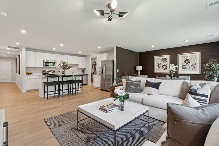Open concept floor plans