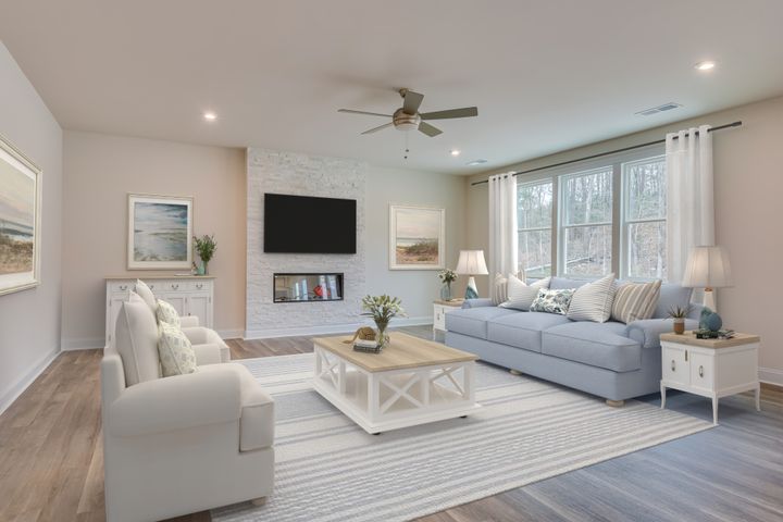 Family Room with Fireplace