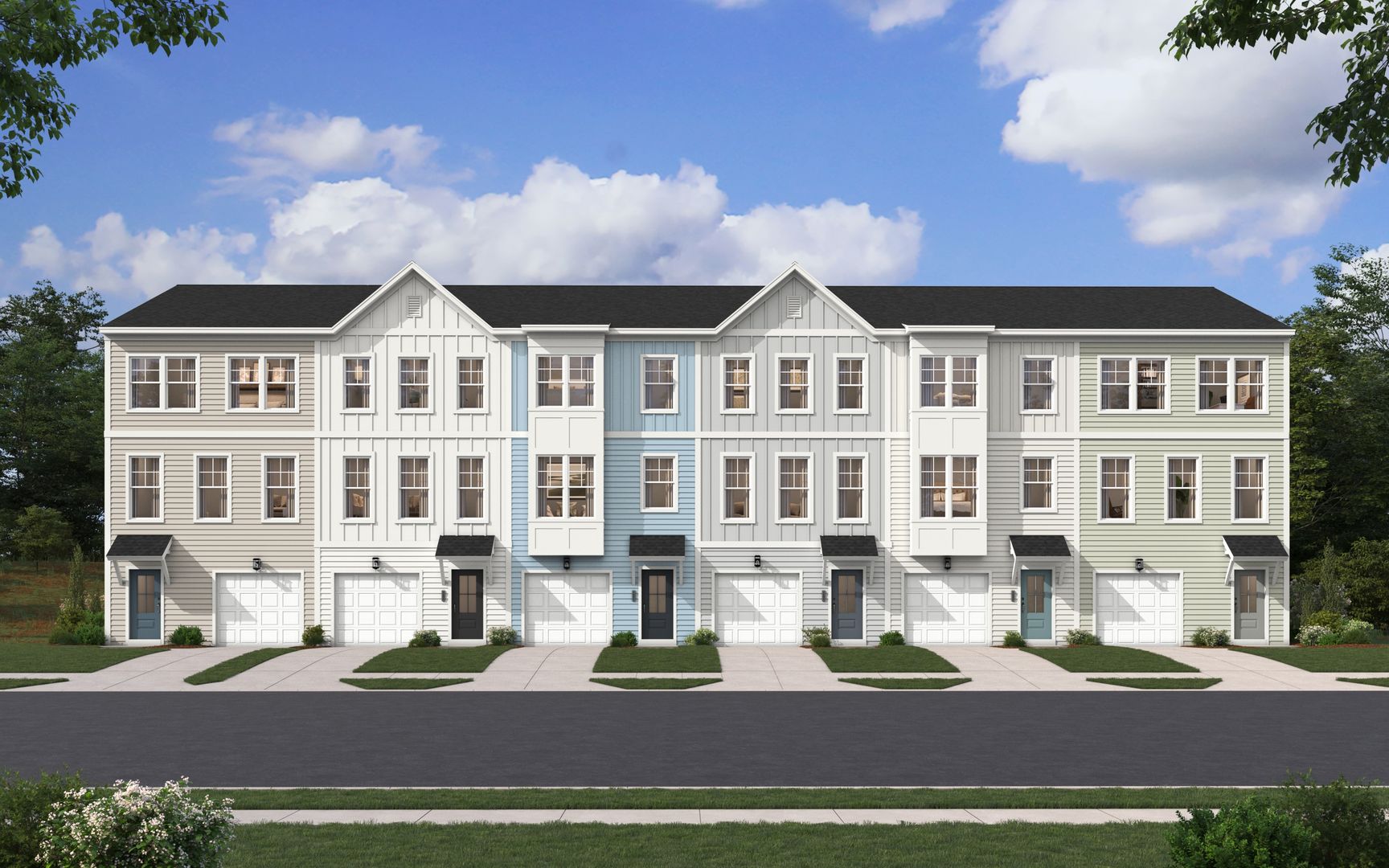 Modern 3 Level Garage Townhomes at Westpark at Cane Bay