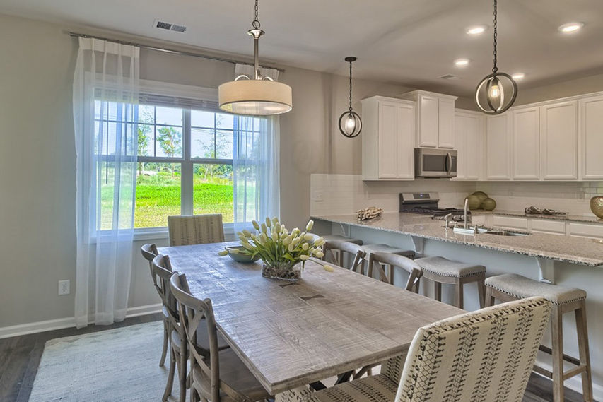 Open Breakfast Area and Kitchen