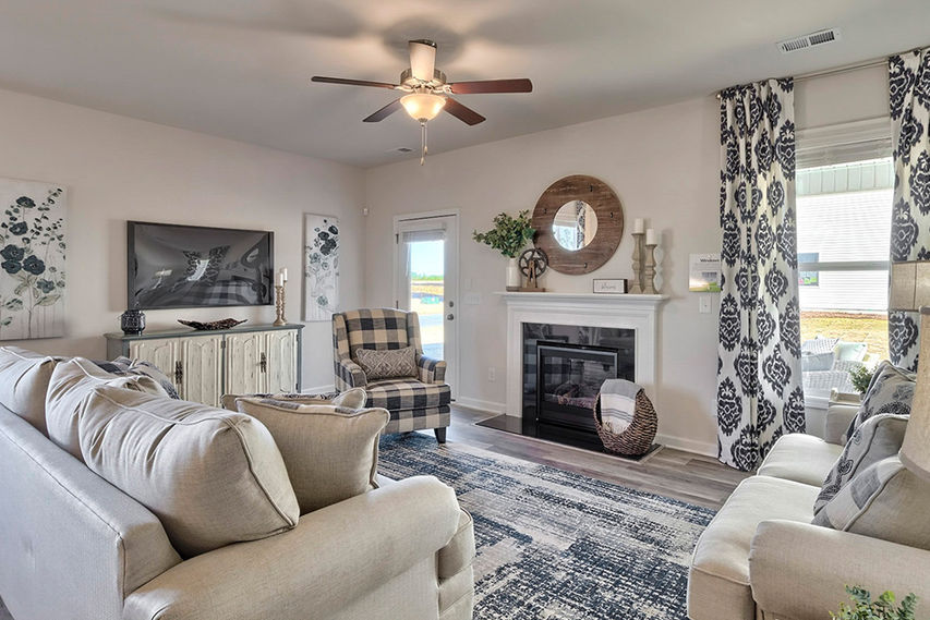 Living room of a home in Hazelwood