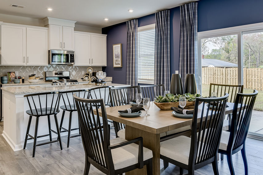 Dining area and kitchen
