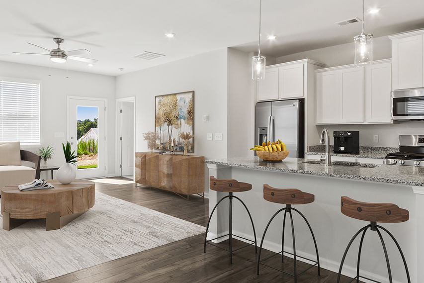 spacious open concept floor plan