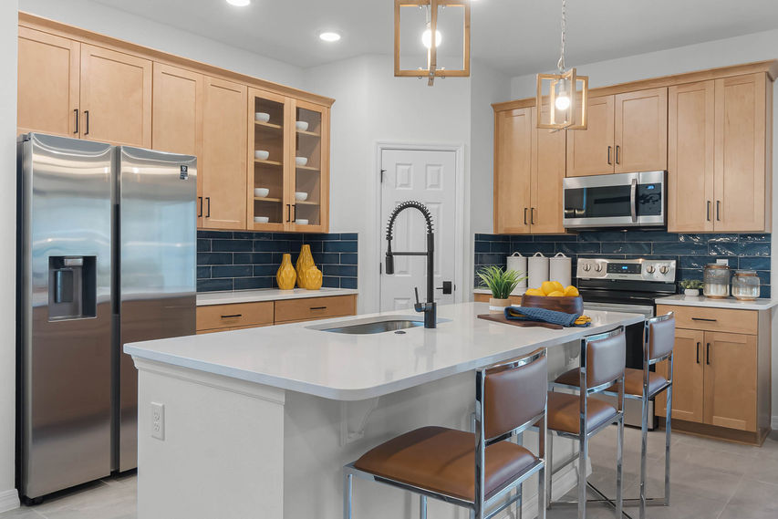 Open Kitchen and Island with Seating