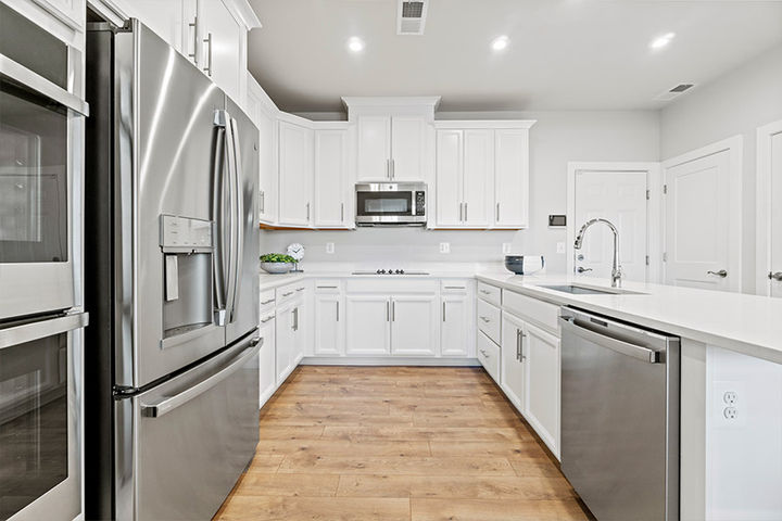 abundant cabinet and drawer space