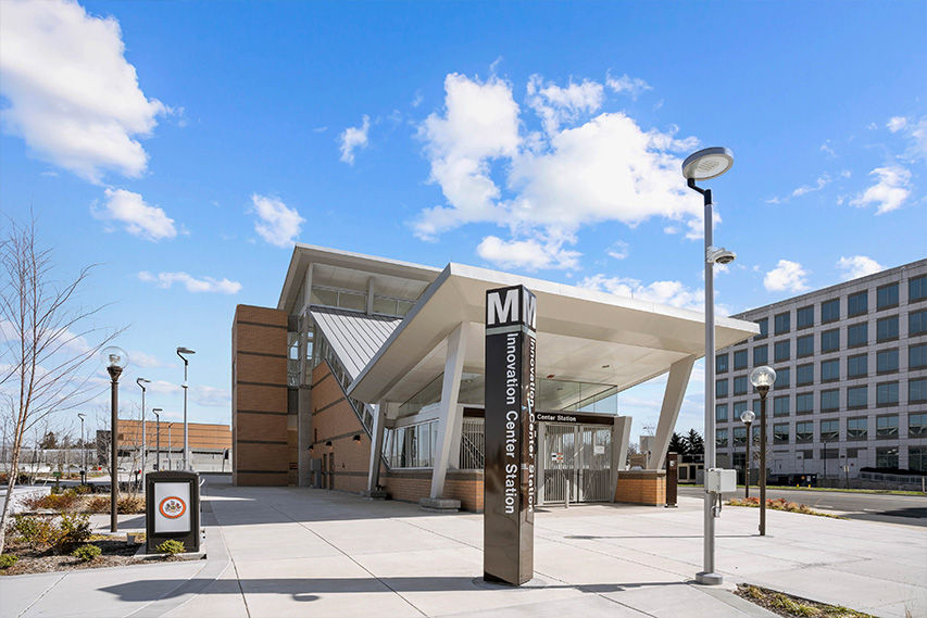 newly opened innovation center metro station in herndon va