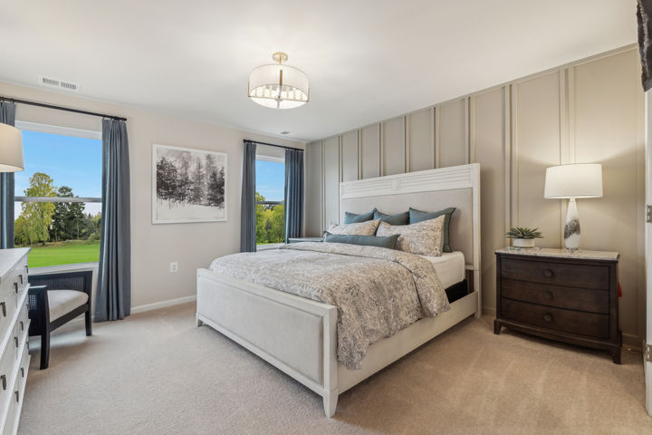 Spacious primary bedrooms