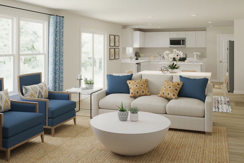 Upton open concept floor plan