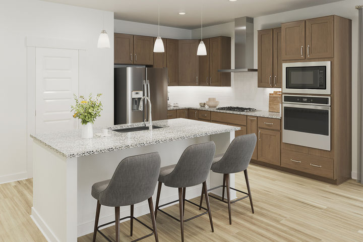 Virtually Staged Kitchen