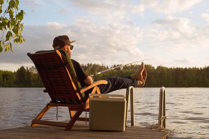 Spend Time Fishing and Relaxing at the Neighborhood Pond at Ferguson Farms