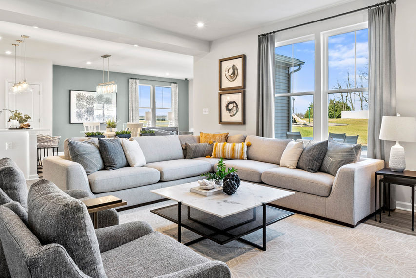 open concept family room