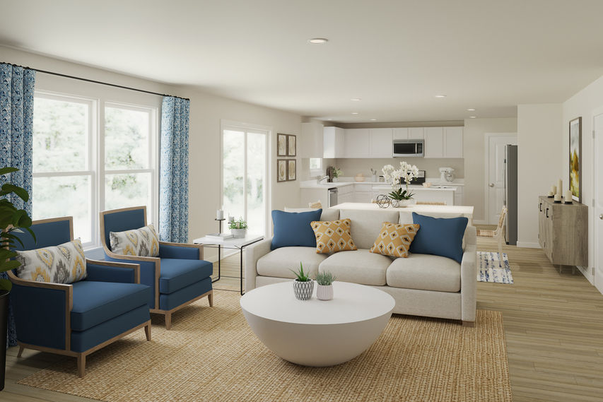 open concept floor plan