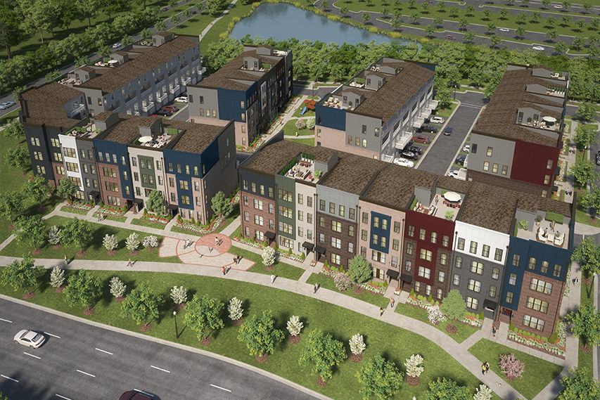 neighborhood rendering of condos in chantilly