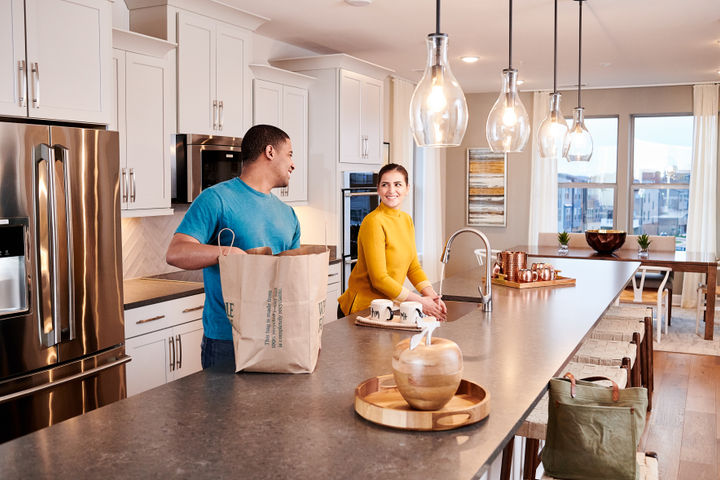 couple in kitchen