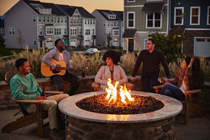 Enjoy the community fire pit