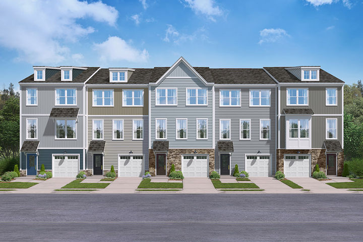 exterior rendering of the lucas townhome design