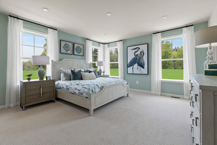 Spacious primary bedrooms