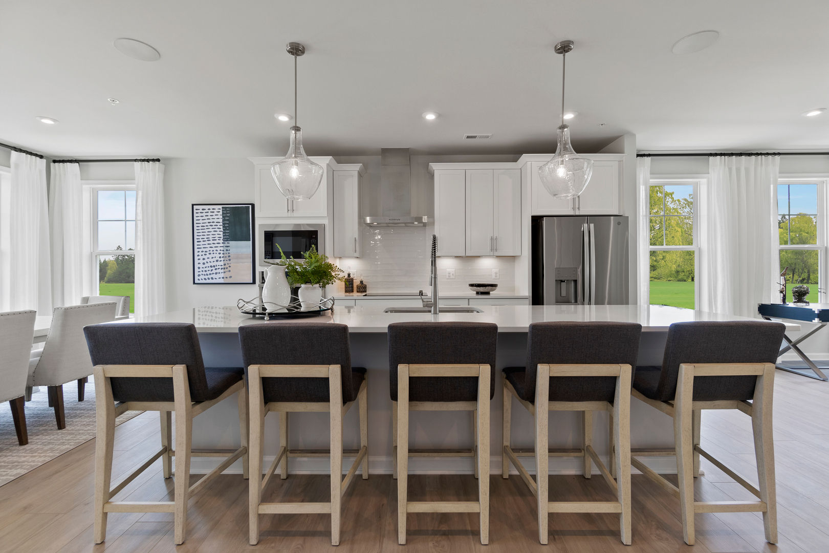Spacious Kitchen Island