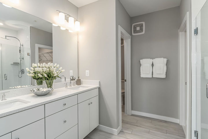 Spa Like Bathroom with Double Vanity