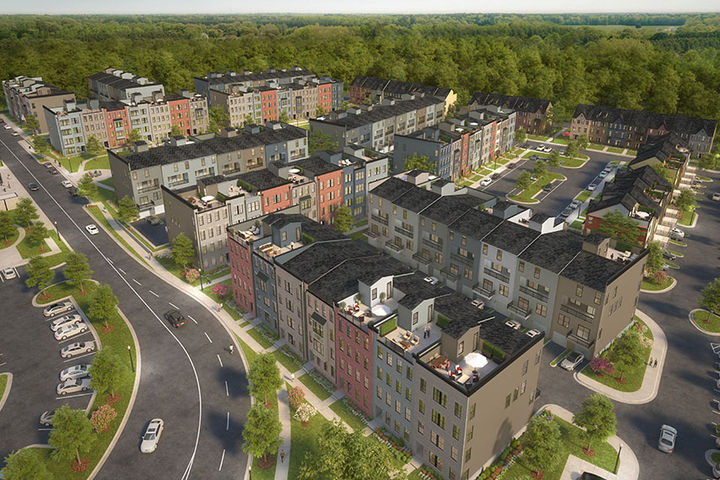 Rendering of gateway square neighborhood