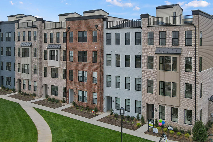 Aerial mockup of the Gateway Square neighborhood