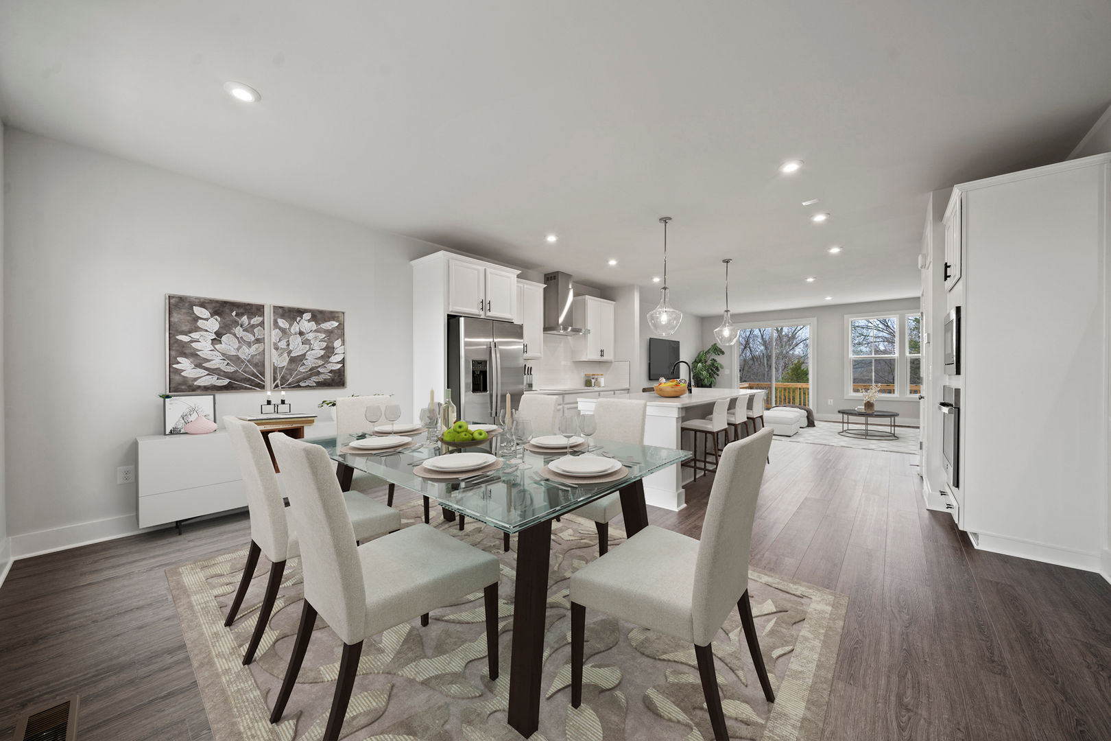 dining area next to kitchen