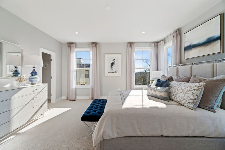 primary bedroom with open space