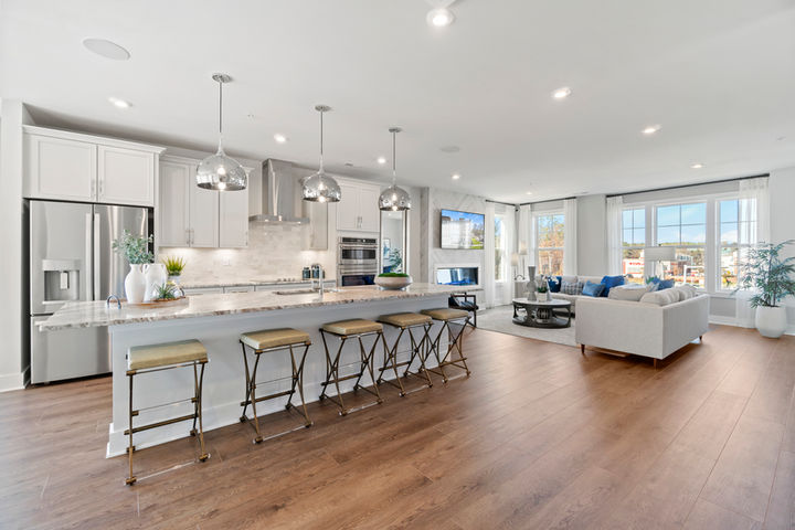 kitchen next to family room