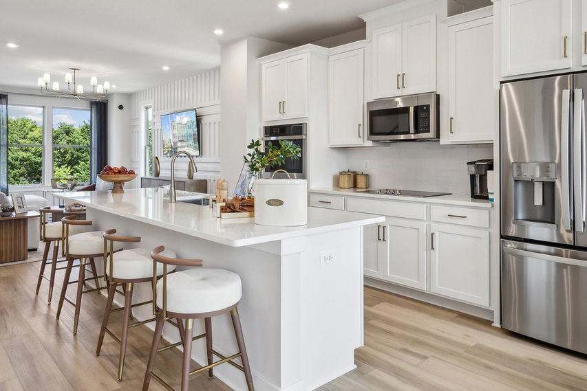 open floor plan of the jenkins townhome in herndon