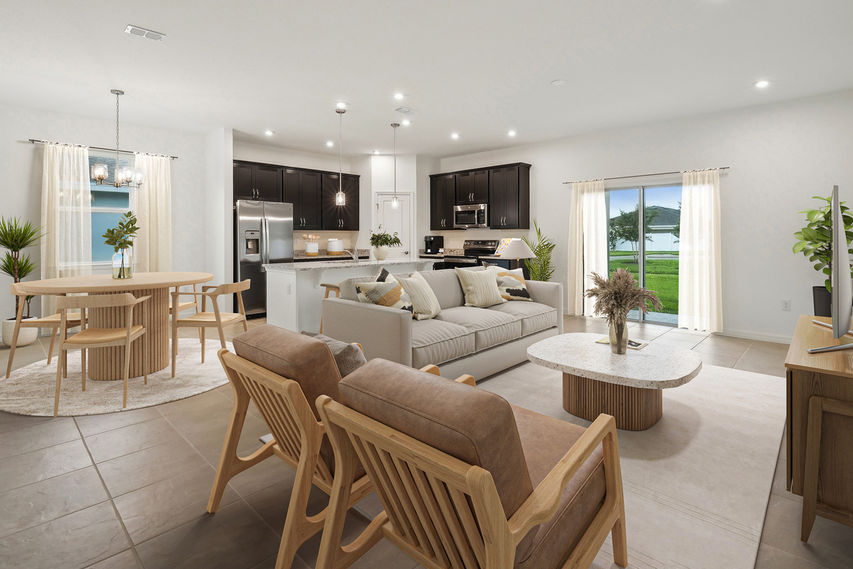 Open Kitchen and Island with Seating