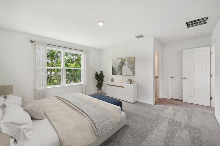 Primary Bedroom of The Linden at Hidden Cove