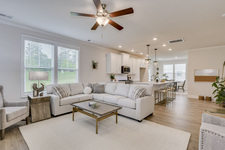 Family Room and Kitchen