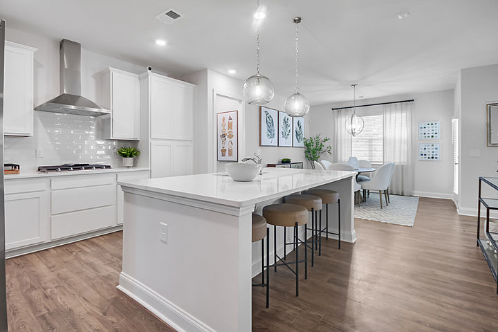 Open Kitchen with Island Seating