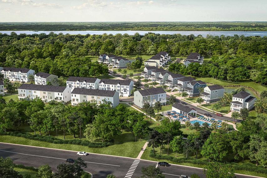 aerial rendering of indigo grove