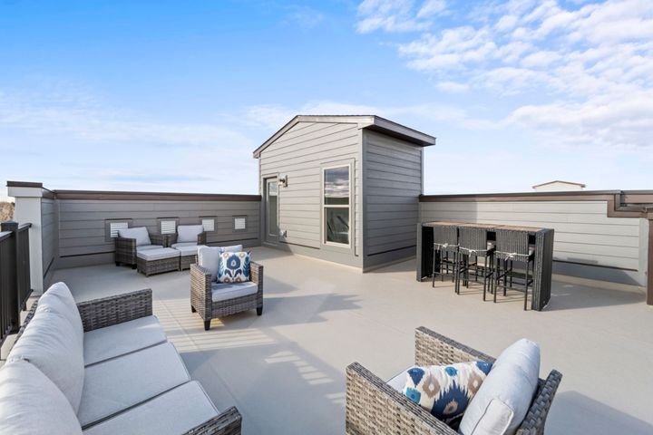 Rooftop Terrace, available on select homesites