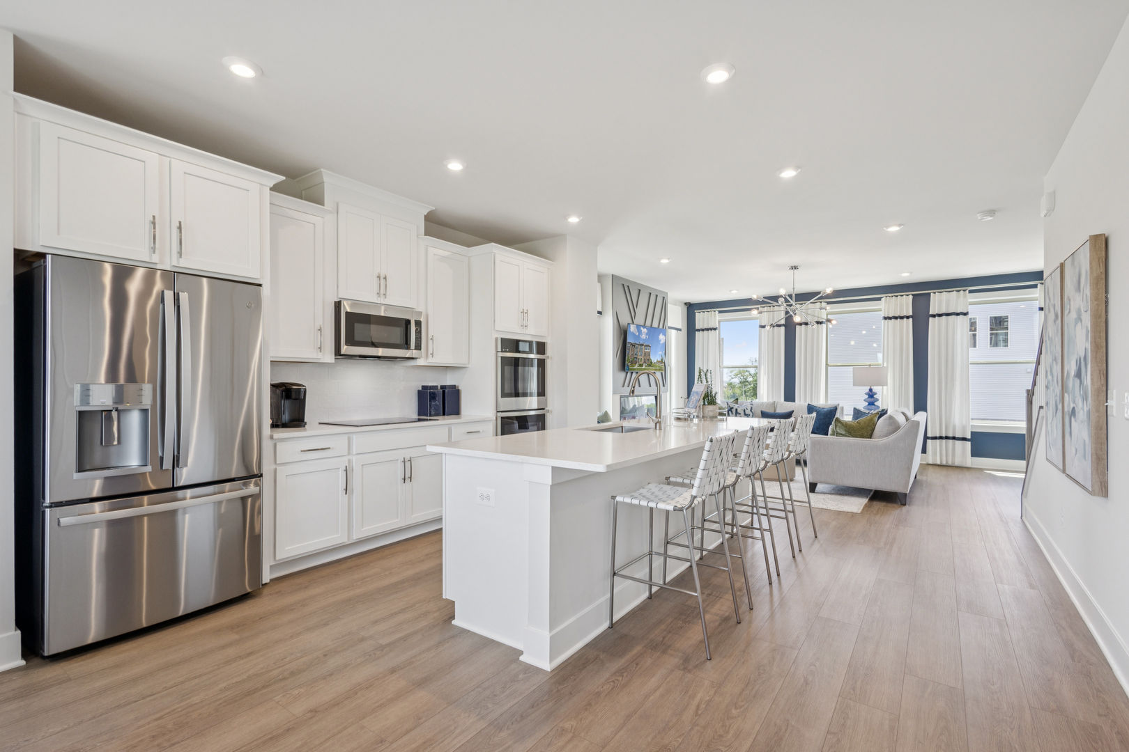 Gourmet Kitchen with Island Seating