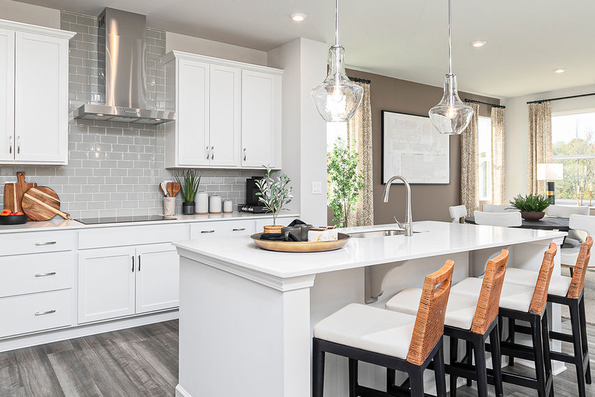 kitchen with large island