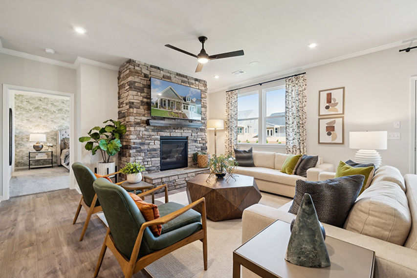 The Easton Model Home Family Room