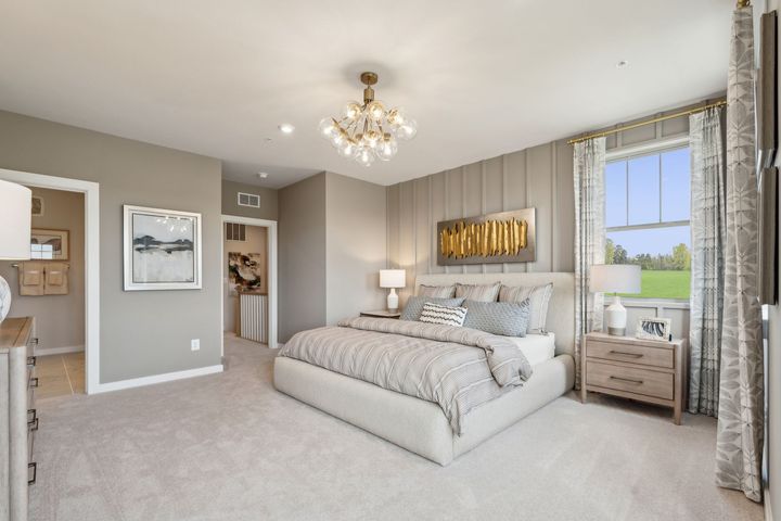 Primary Suite with Ensuite Bathroom and Walk in Closet