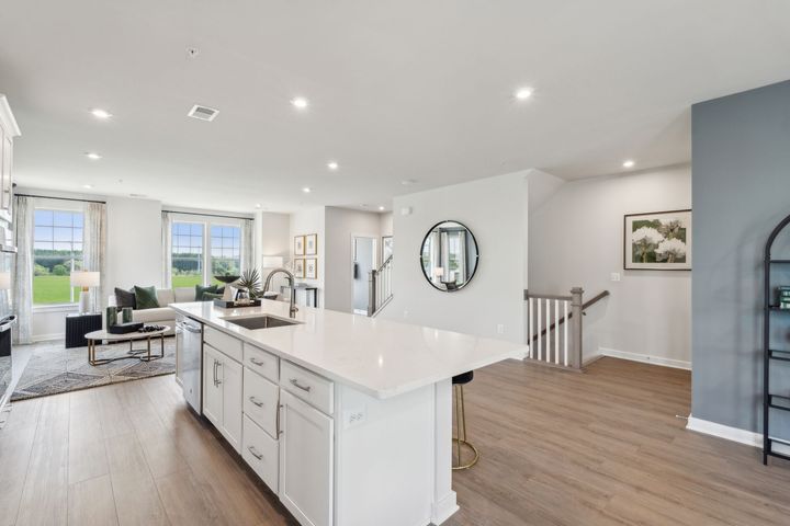 Kitchen with Extended Island