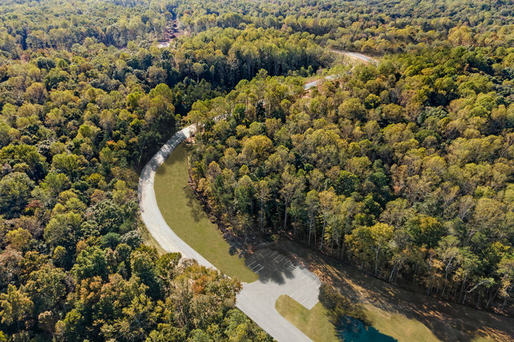 Partial aerial view October 2023 as development begins