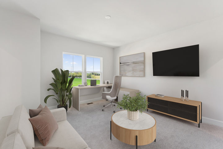 Upper Level Flex Space, available on select homesites