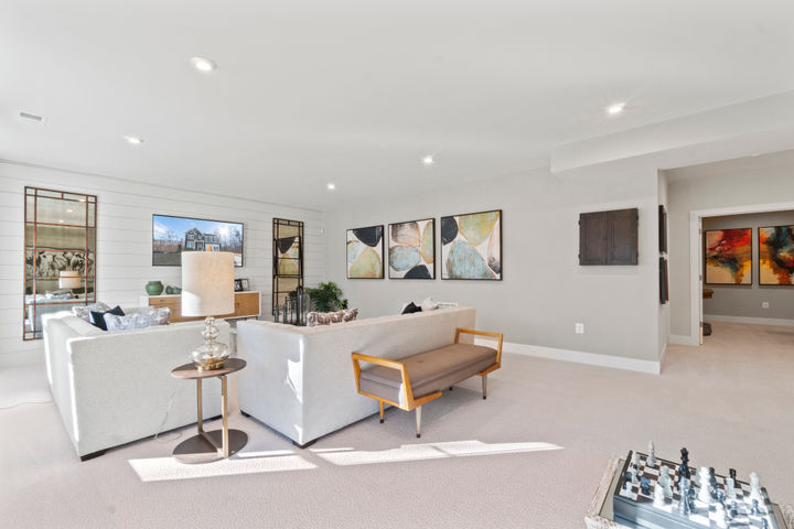 Finished Basement Recreation Room, available on select homesites